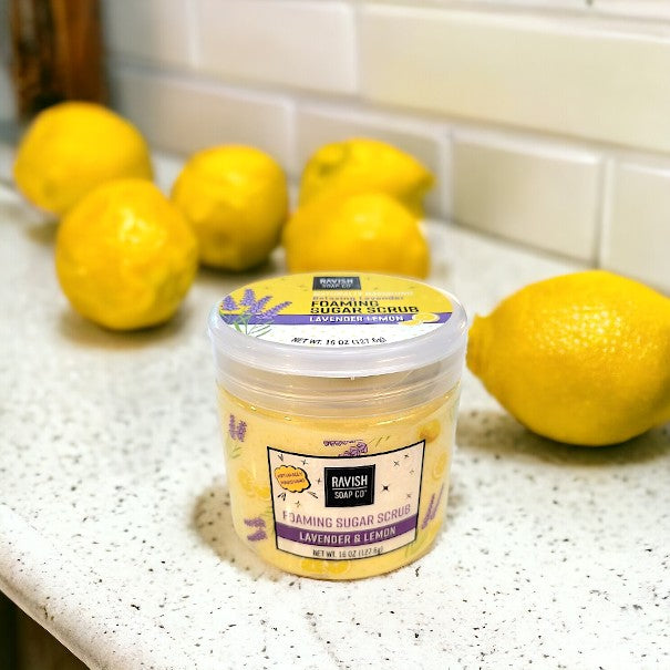 Lavender Lemon Foaming Sugar Scrub